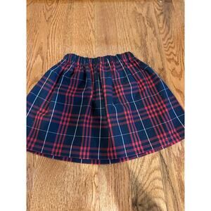 Girls School Uniform Lands End Large Plaid Skirt Handmade size 5-6